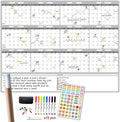 Large Dry Erase Wall Calendar - 48"x60" 2026 Undated Yearly Wall Calendar for Home, Office, School Projects - Jumbo Erasable and Reusable Laminated Yearly Planning Board