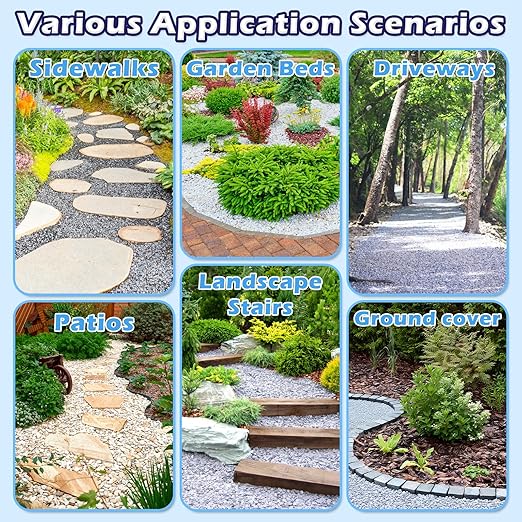 YOBTOP Rock Glue for Landscaping - 1 Gallon Professional Strength Mulch Glue for Rocks Pea Gravel Pine Straw | Non-Toxic Fast-Drying Weather-Resistant for Patios Walkways Driveways Garden Borders