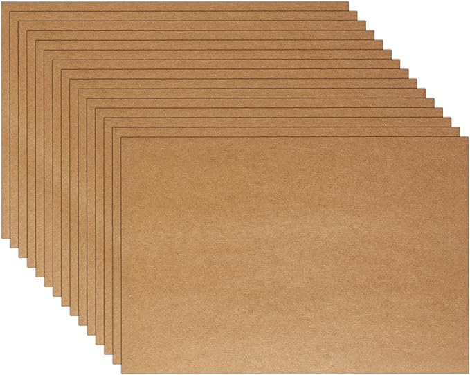 Guakicae 150 Sheets Brown Cardstock 5 x 7 Kraft Paper, 300gsm/110lb Heavyweight Flat Card Stock Printer Paper for Cards Making, Wedding Invitations, Greeting Cards, Birthday, Mailing