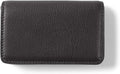 Leatherology Black Onyx Business Card Case, Magnetic Closure ID Holder, Full Grain Leather