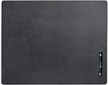 Black Leather 24" x 19" Desk Mat Without Rails