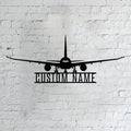 Personalized Metal Airplane Wall Art, Airplane Name Sign, Customized Pilot Name Sign, Airplane Hangar Sign Decor, Aviation Home Office Decor, Large Outdoor Decor, Pilot Gifts, Aircraft Lovers Gift