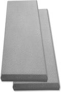 Tönnen Acoustic Panel Gray | Fiberglass 2-pack | Professional sound absorbing Panel | Decorative sound proof panel | acoustic wall panel (36x13x2 in) - Gray