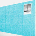 AKTOP Cork Board Bulletin Board 47"x35", 12 Pack Removable Felt Cork Board Tiles for Wall, Large Corkboard Notice Pin Board for Office, School & Home, 48 Safe Adhesive Tabs, 20 Push Pins, Baby Blue