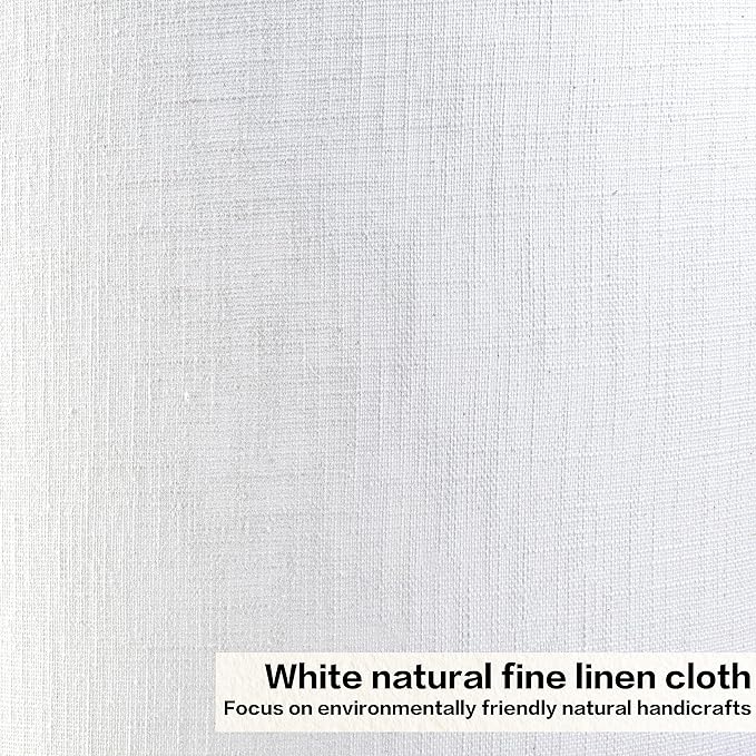 Large White Texture Lamp Shades-14"Top × 16" Bottom × 11" High(Spider), Drum Lampshades Replacemnt for Table Lamps Floor LampsRequired Assembly Bedrooms/Lights for Room-By GO&SO