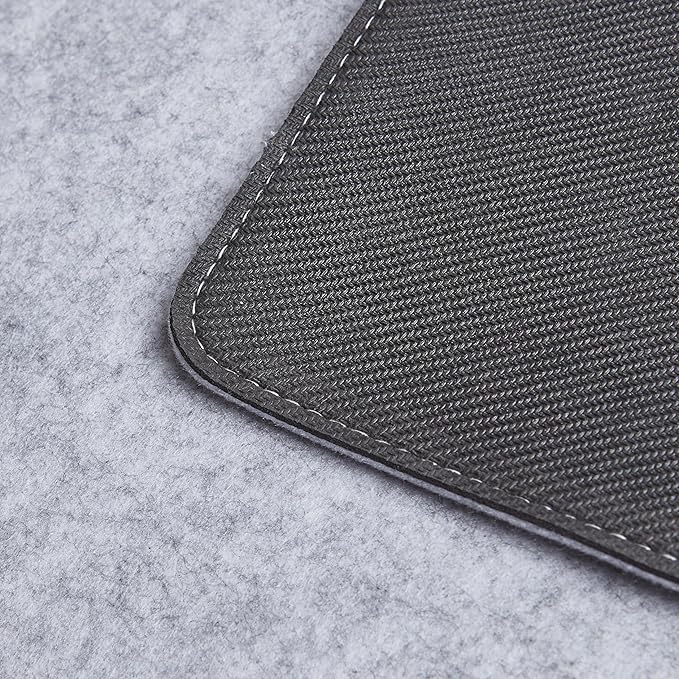 Wolvende Premium Felt Desk Mat | Medium 12" x 36" | Multifunctional Desk Pad for Home Office | Light Gray